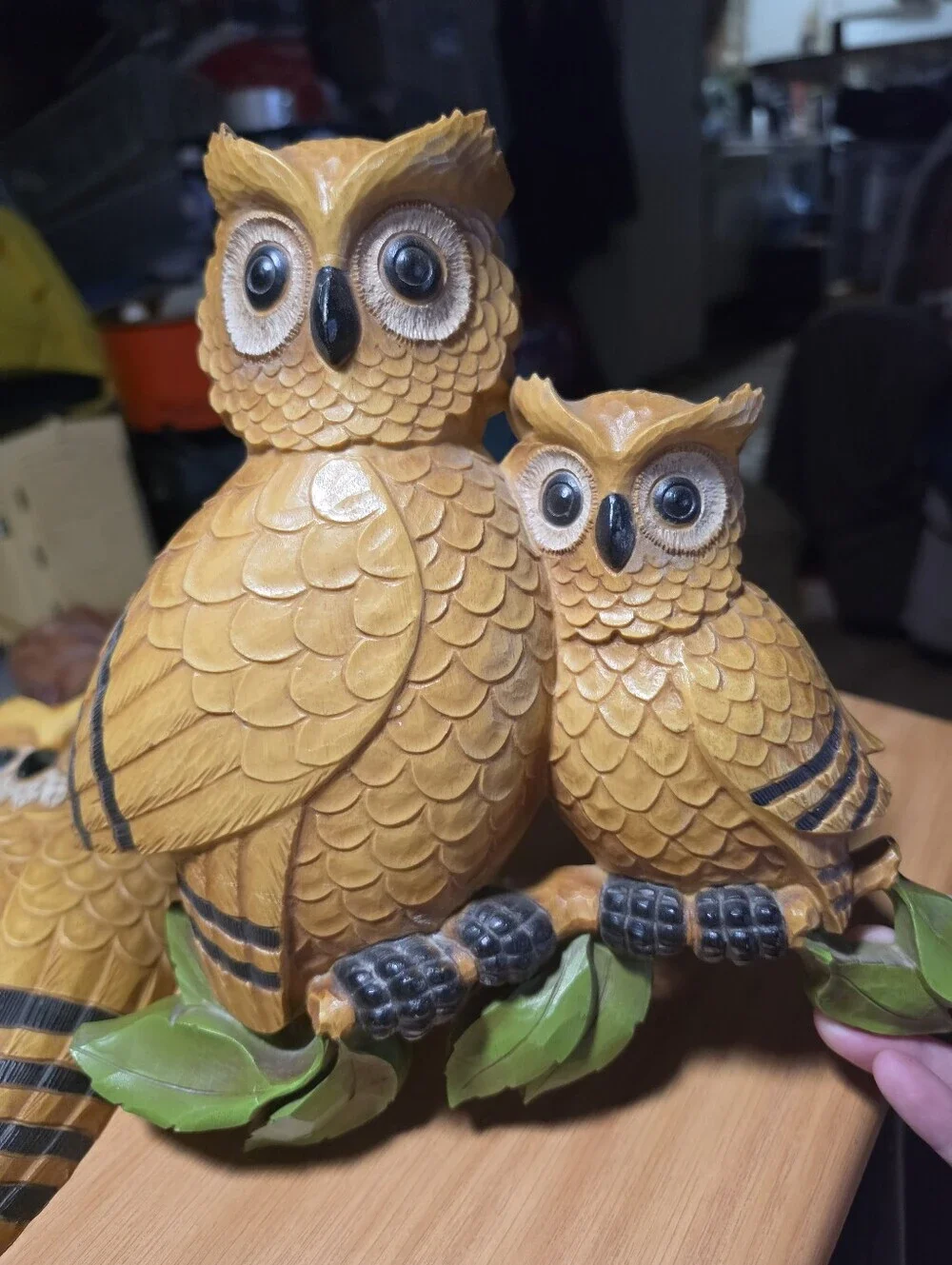 Homco Owl Hanging Plaque Wall Art Hoot Owls 7403 Set of 2 Retro MCM Wildlife